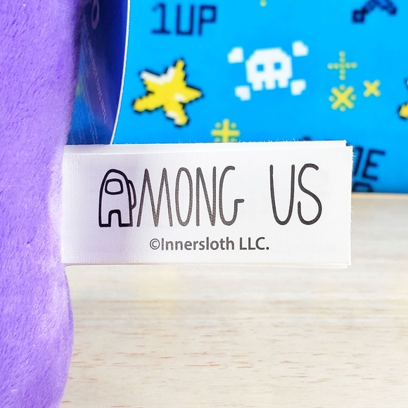 Among Us PURPLE CREWMATE 7" w/ WHITE SAILER HAT 2022 Series 2 Toikido Plush - Picture 8 of 10